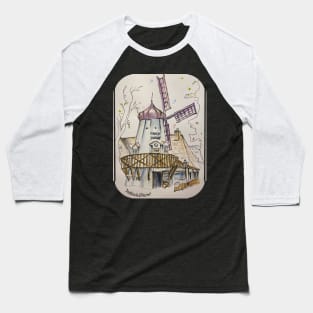 Solvang, Windmill Baseball T-Shirt